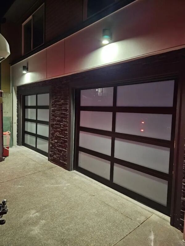 Modern Glass garage door installed in Jacksonville, FL